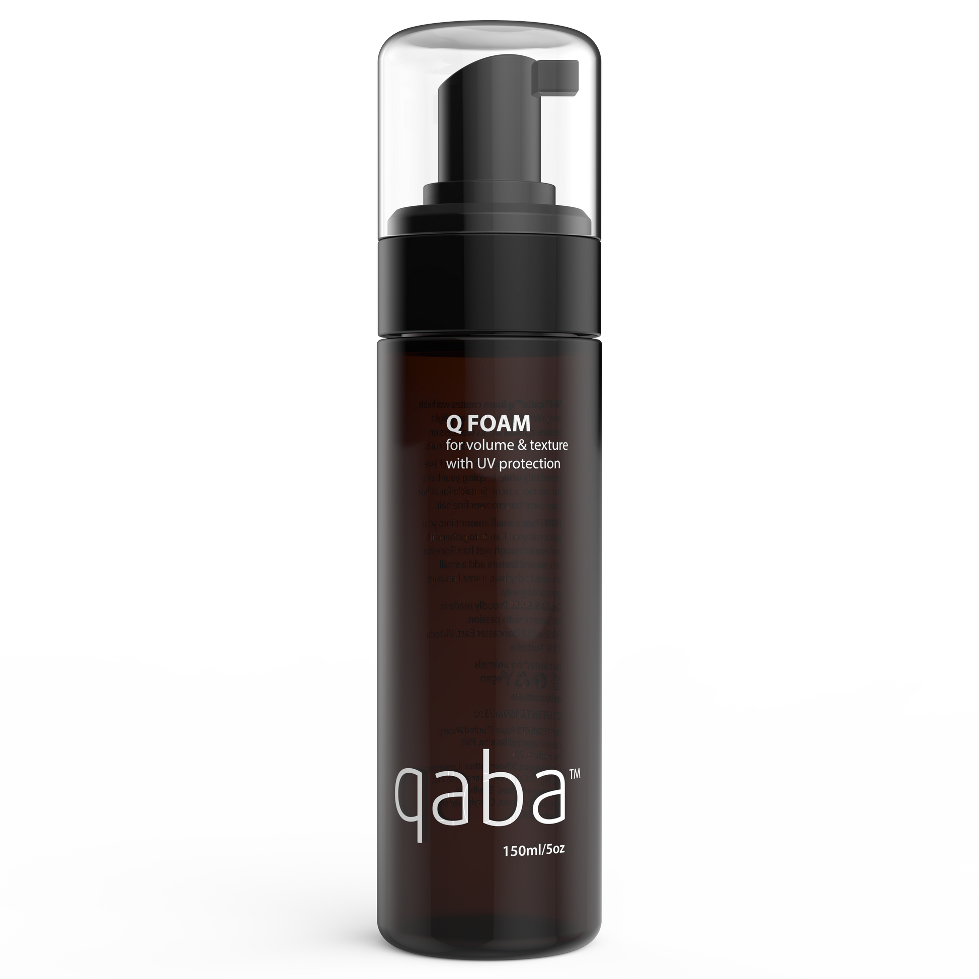 qaba Q Foam - Lightweight hair foam that adds volume and body while providing a natural, flexible hold.